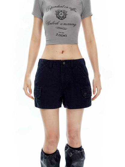 Multi-Pocket Casual Straight Shorts Pants