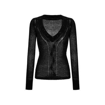 Autumn Glitter Knit Sweater