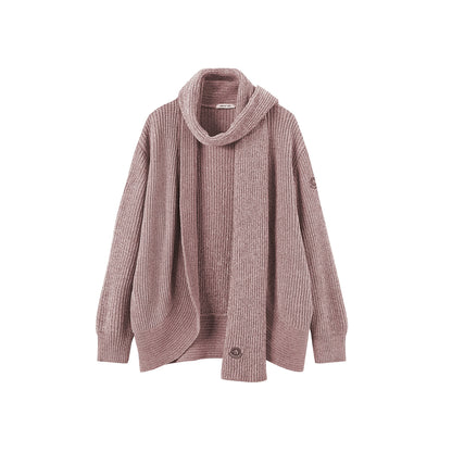 Chenille Knit Scarf Cardigan