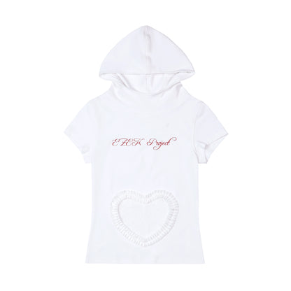 Heart Design Short Sleeve T-Shirt