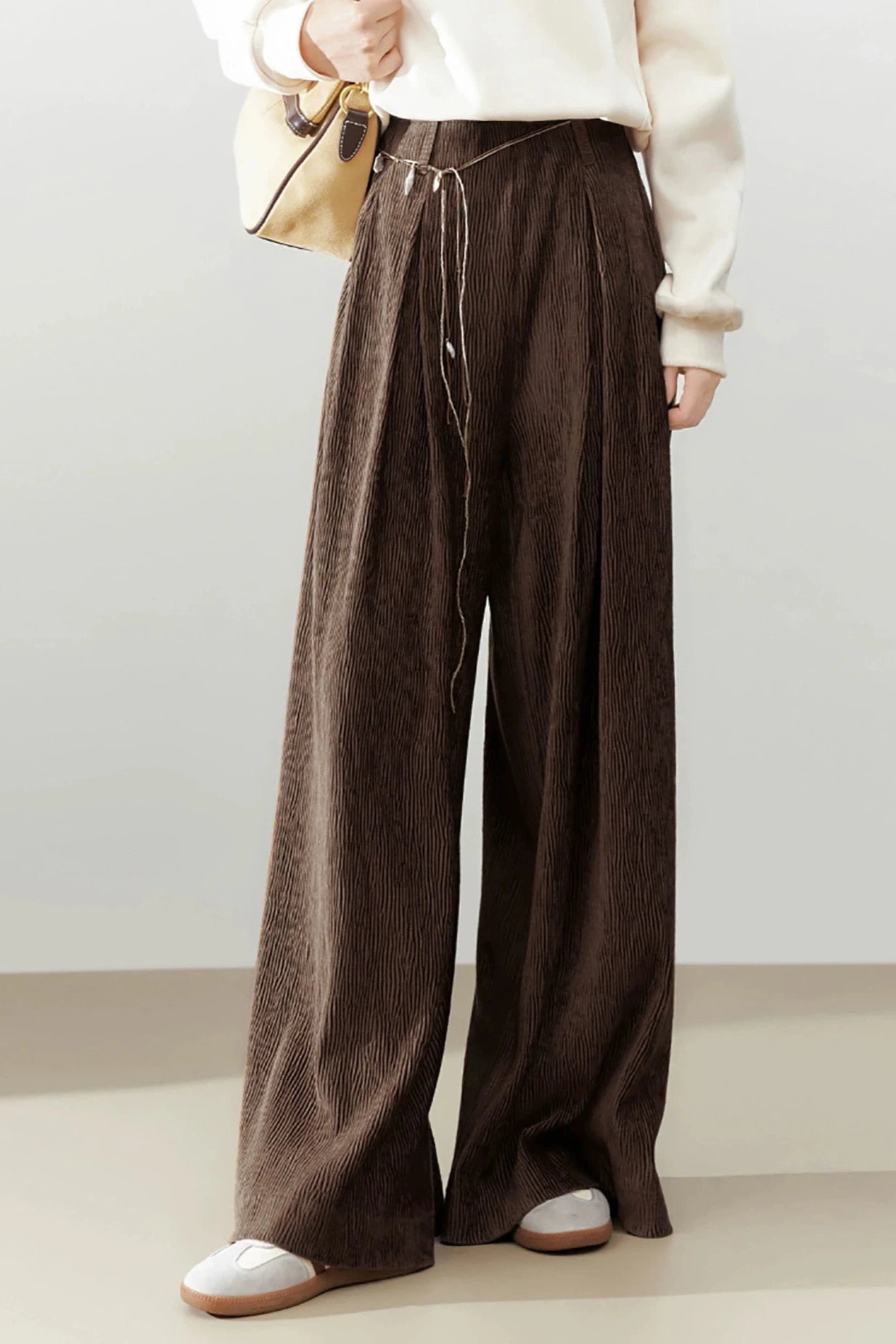 Loose Wide-Leg Mopping Pants