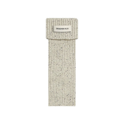 Cuffed Wool Calf Stacking Socks