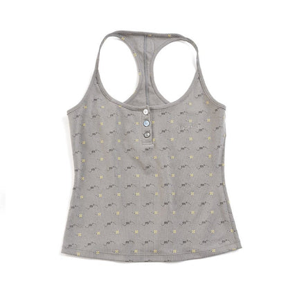 Retro U-Neck Slim-Fit Top