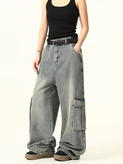 Vintage Weite Jeans mit weitem Bein