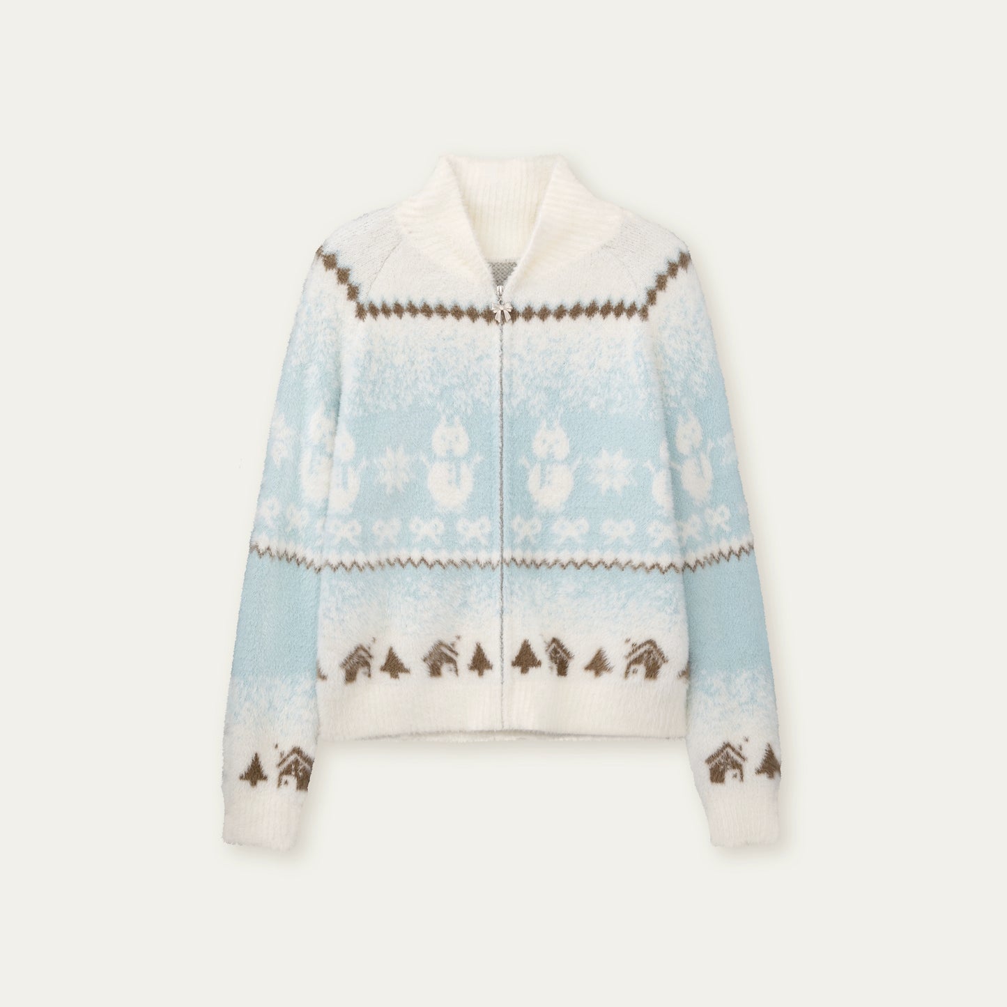 Fair Isle Mink Sweater Skirt Set-Up