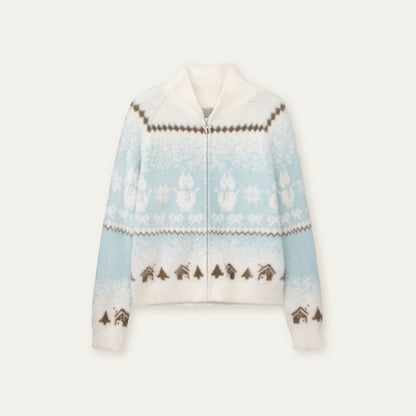 Fair Isle Mink Sweater Skirt Set-Up