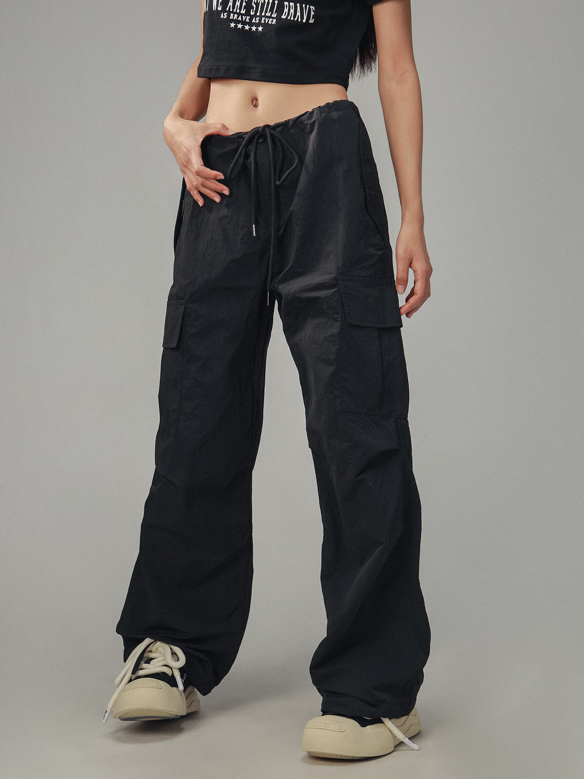 Retro Workwear Loose Pants