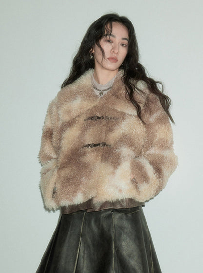 LAMB ROLL FUR JACKET