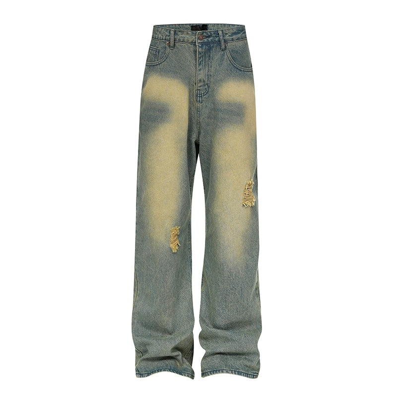 Loose Yellow Mud Dyed Pants