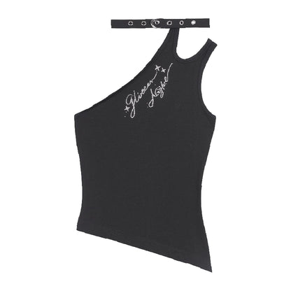 Unregelmäßige Weste Camisole-Träger-Top