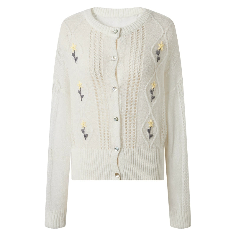 Autumn Loose Fit Cutout Knitwear