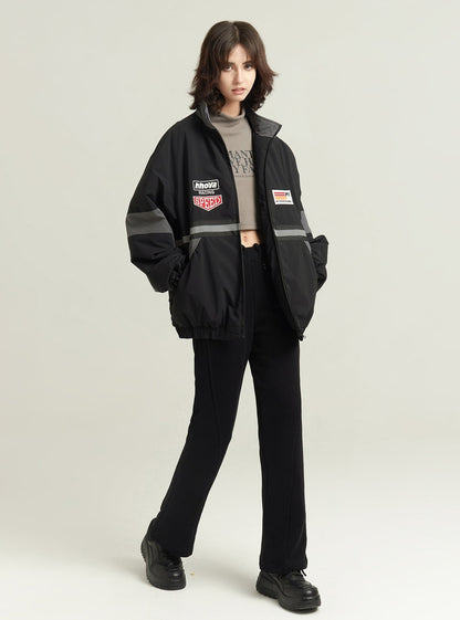 Reflective strip cotton coat