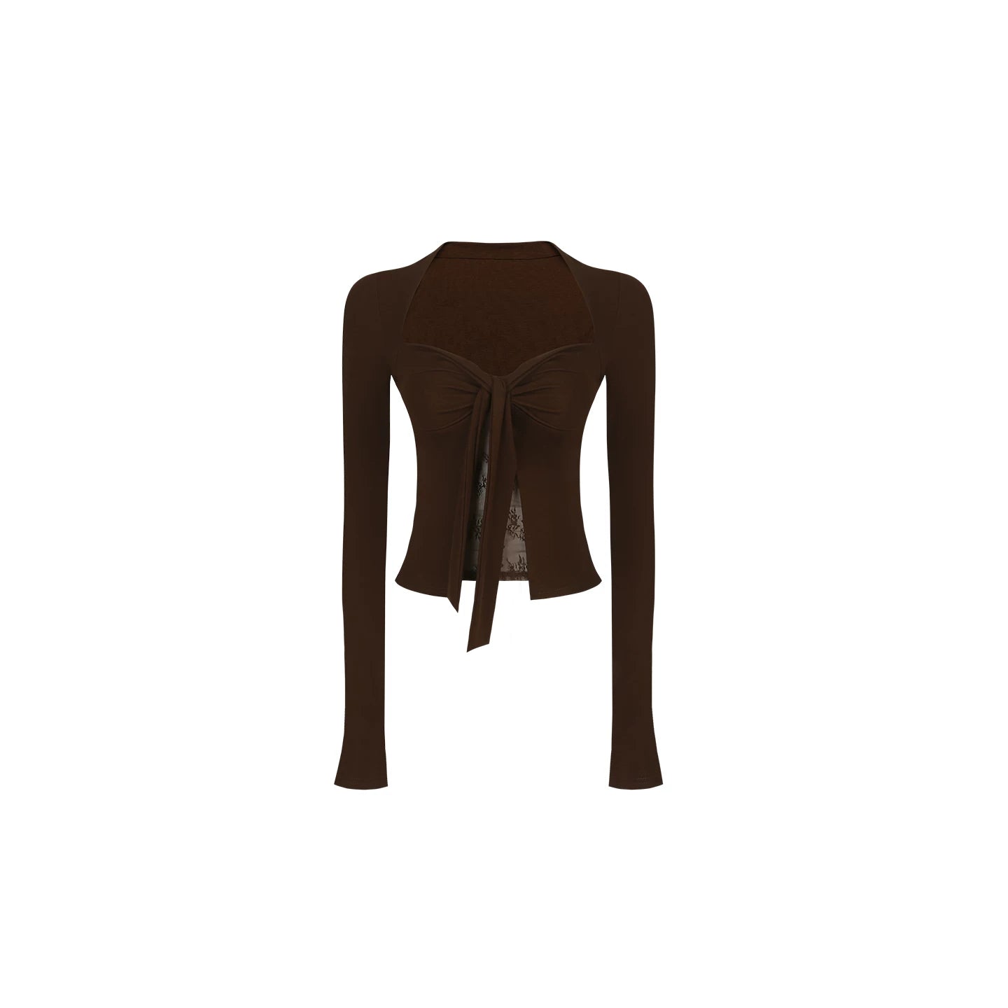 Lace Patchwork Bell Sleeve Top