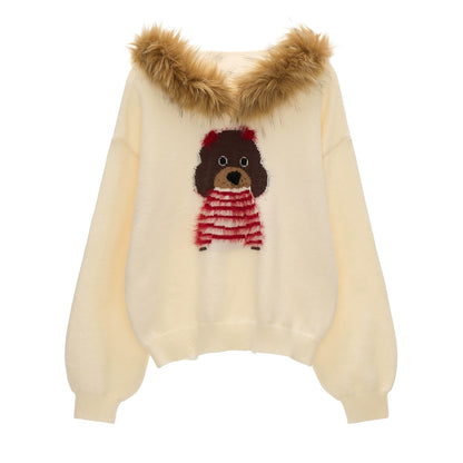 Cute Dog Hooded Sweater