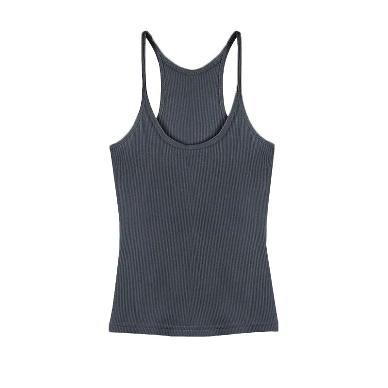 American Elastic Thin Strap Vest Top