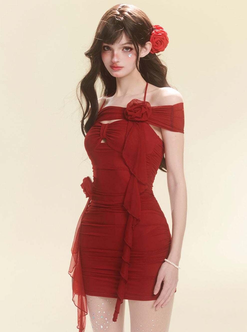 Pure Desire Red Hip Dress