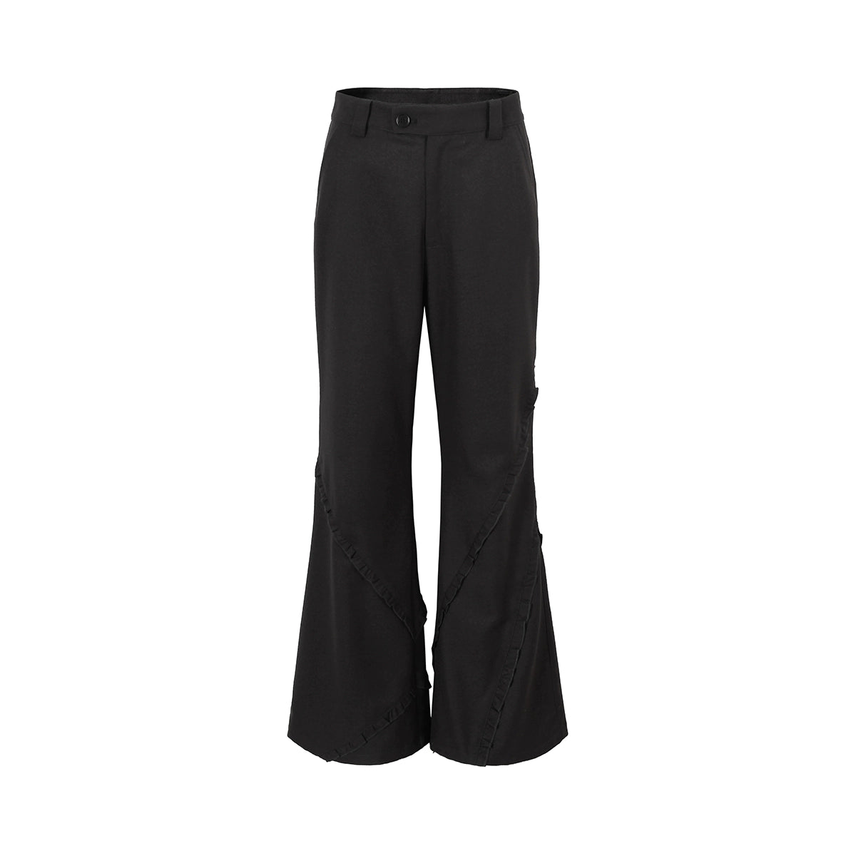 Wool Ear Edge Wide Leg Pants