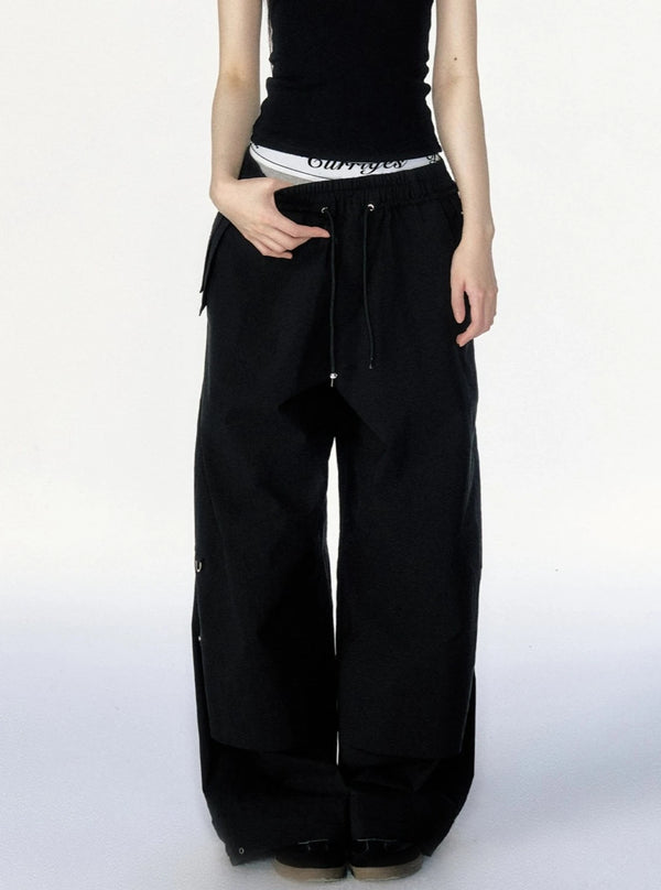 American Stud Black Straight Cargo Pants