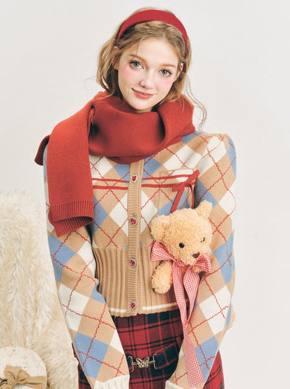 Ruby Knit Plaid Sweater