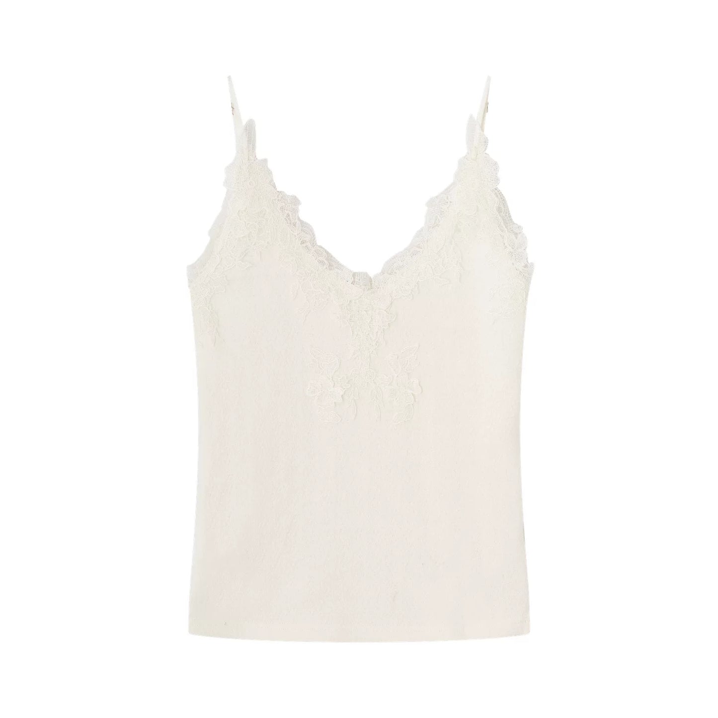 Soft Velvet Texture Lace Camisole