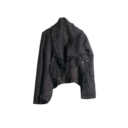 Bohemian Distressed Fringe Jacket