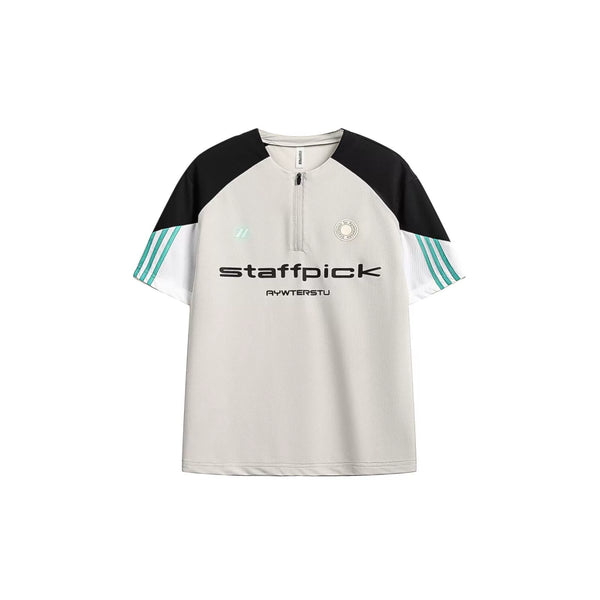 Summer Sports Half-Zip Alphabet Top