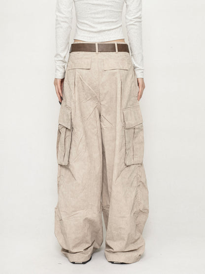 Retro Loose Casual Cargo Pants