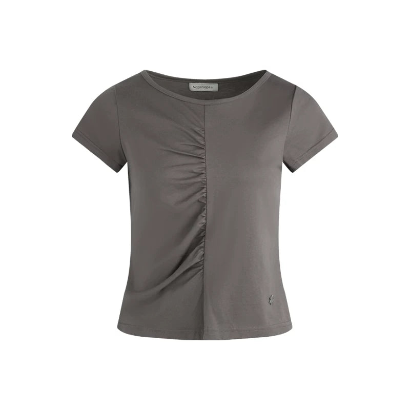 Pleated Pure Cotton Top