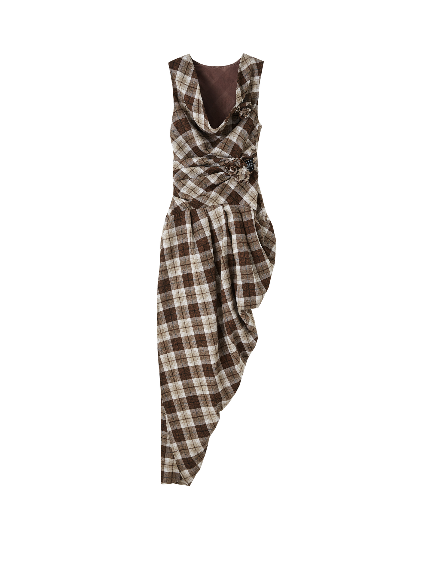 Rebellious Plaid Wool Dress