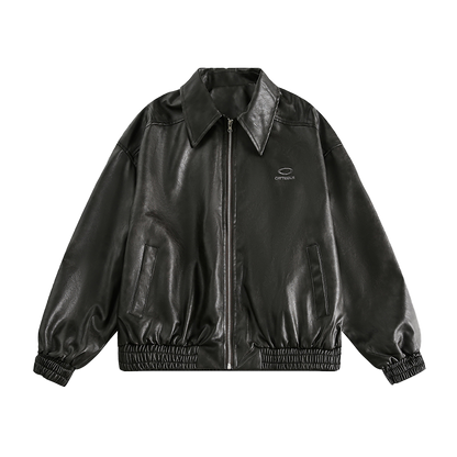 Trendy American Leather Biker Jacket