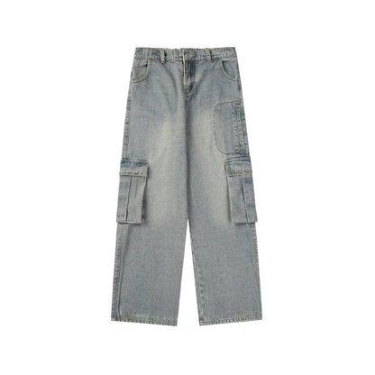 Vintage Weite Jeans mit weitem Bein