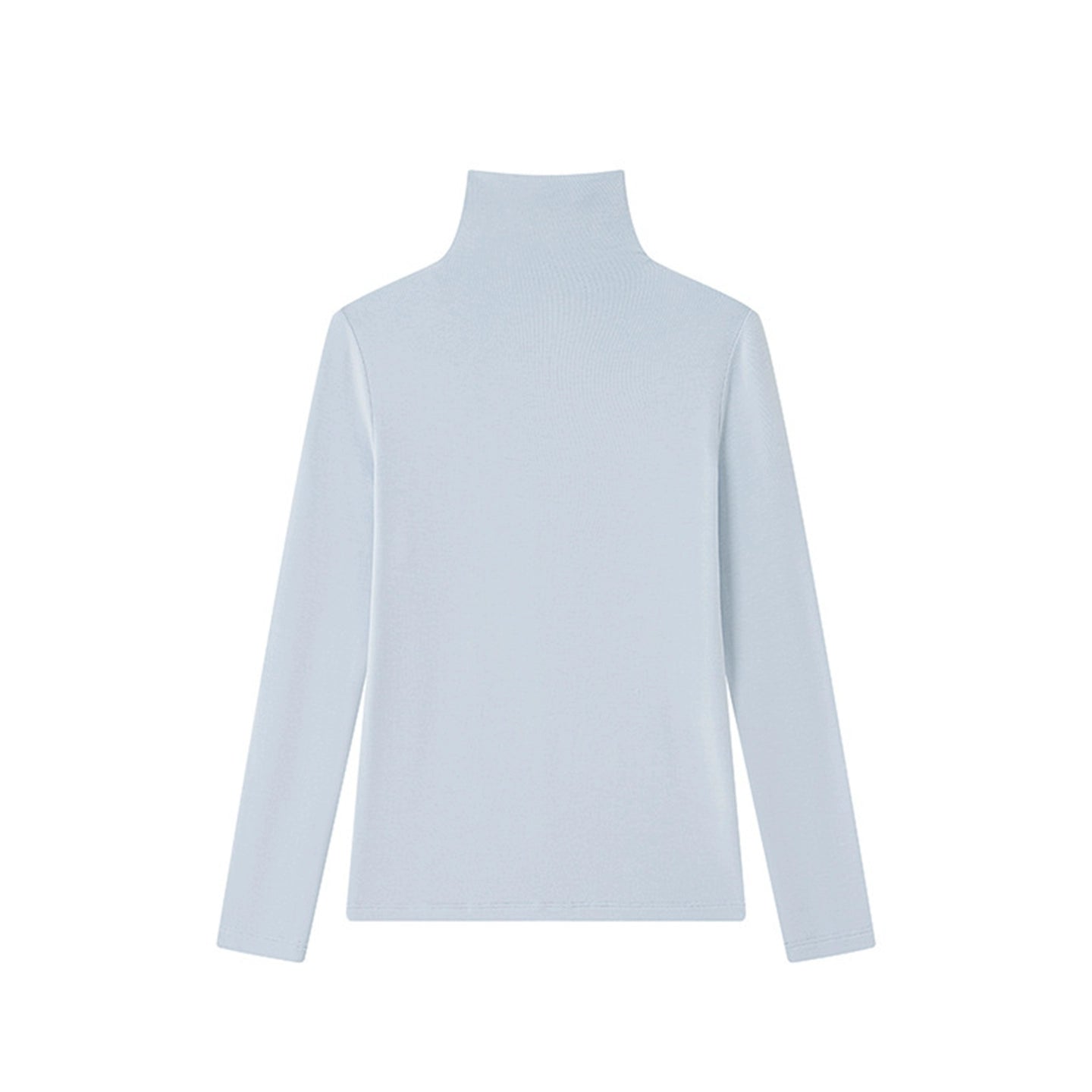 Tencel Wool Seamless Turtleneck Sweater