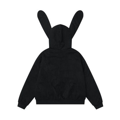 Hooded Bunny Ear Cardigan Jacket