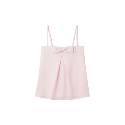 Satin Bowknot Camisole Set-Up
