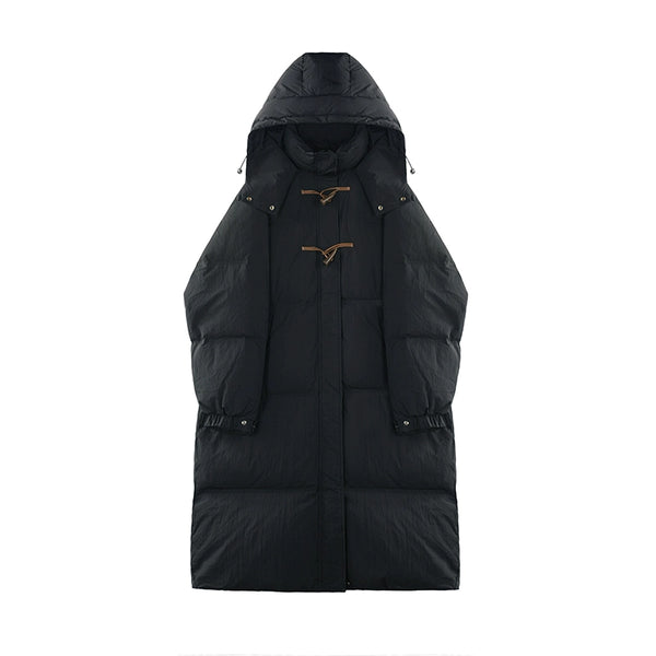 Plus Hooded Midi Down Jacket