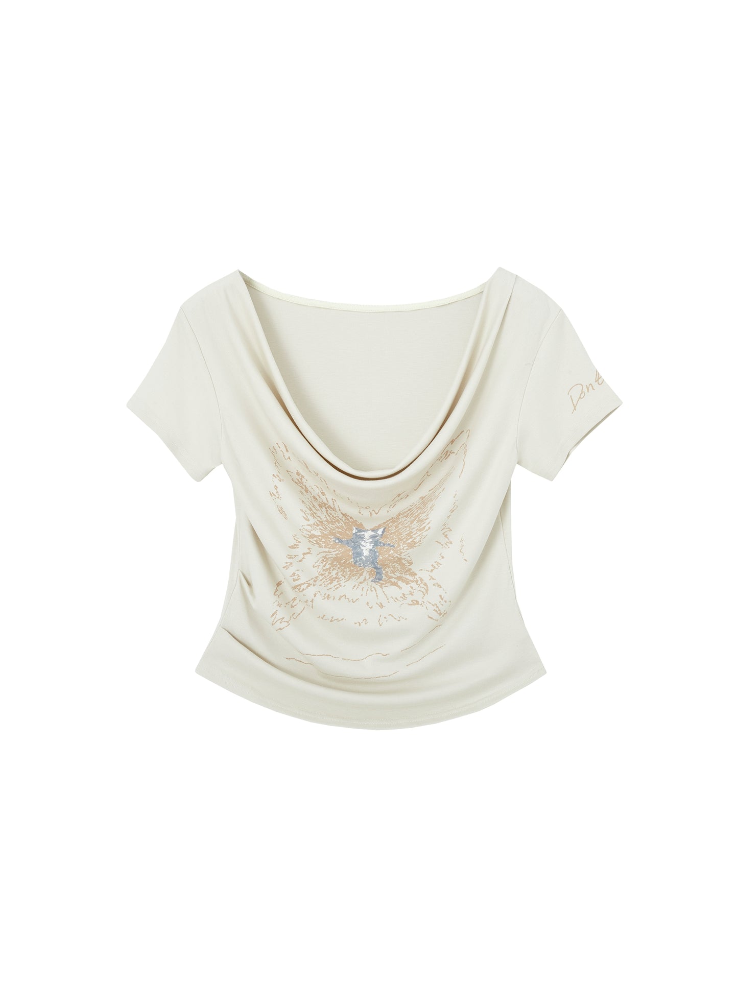 Cat Butterfly Stretch T-Shirt