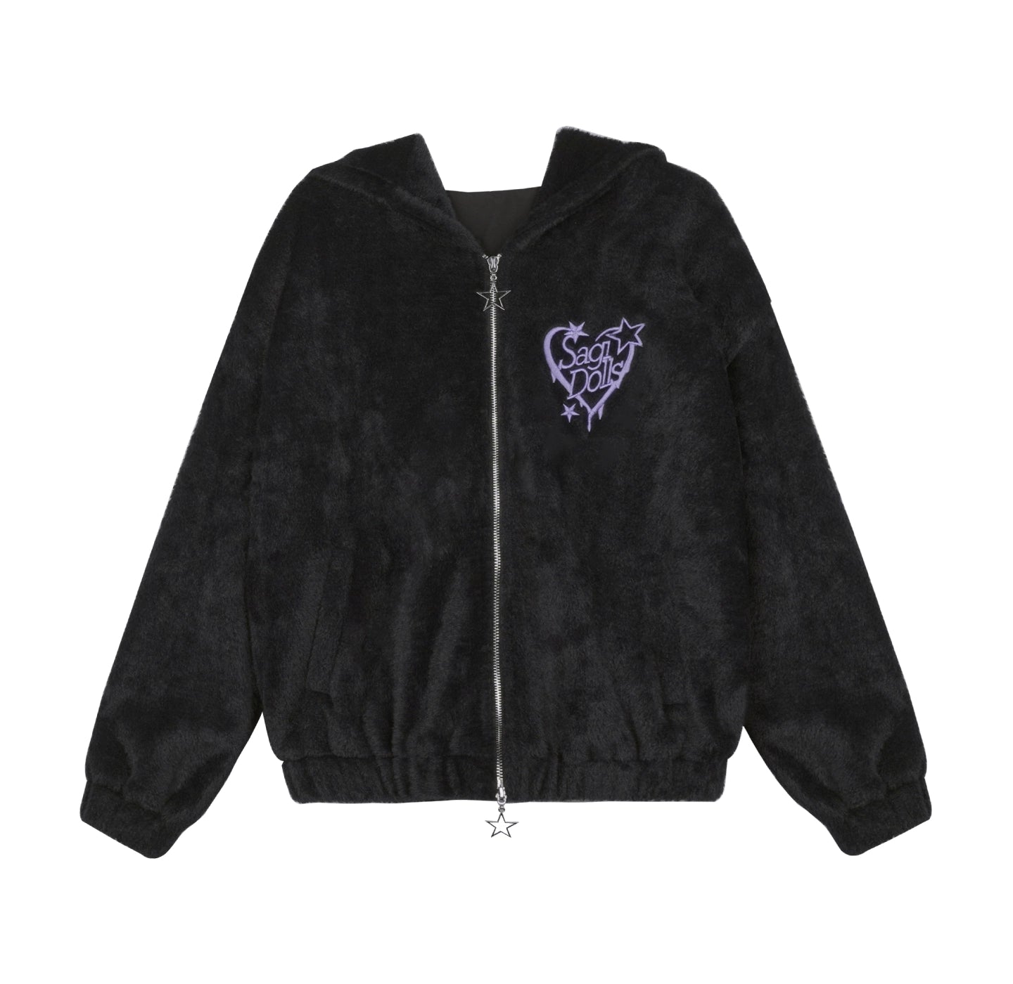 Embroidered Mink Velvet Jacket