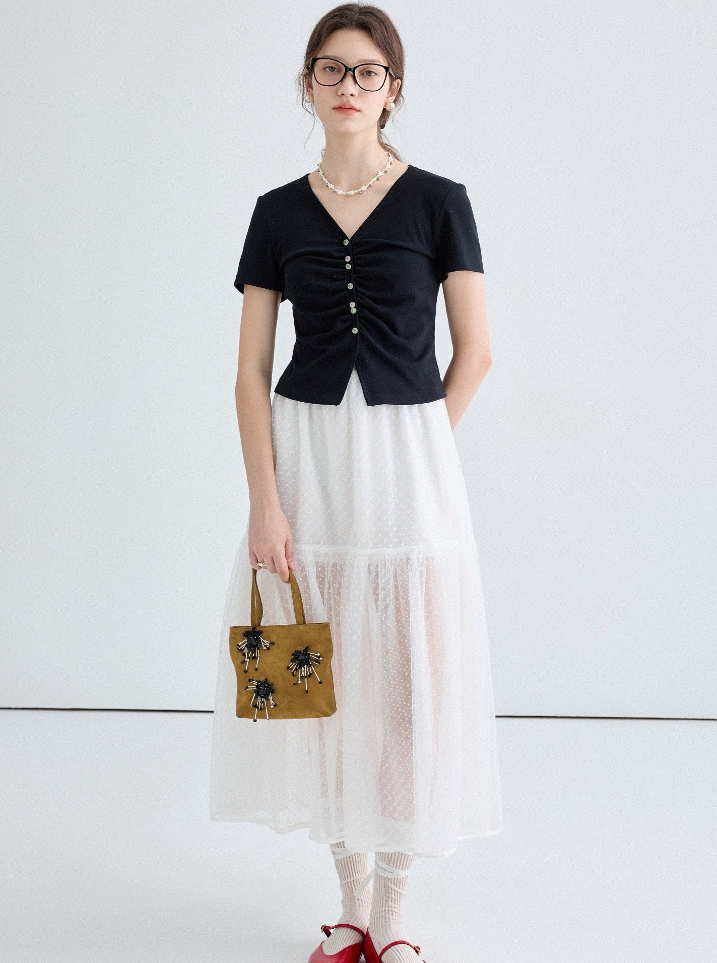 Polka Dot Tulle Skirt