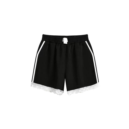 Spitze genäht Shorts Hosen