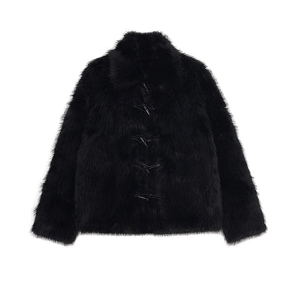 Thick fur coat