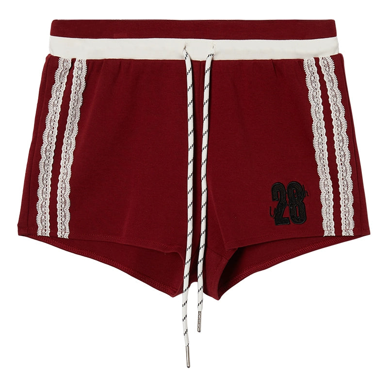 Embroidered College Shorts