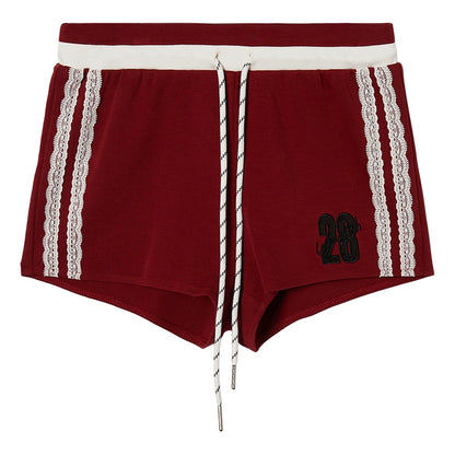 Embroidered College Shorts