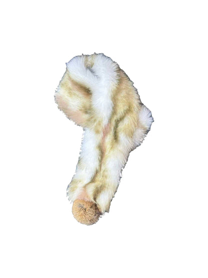 Multi-Colored Fur Ball Scarf