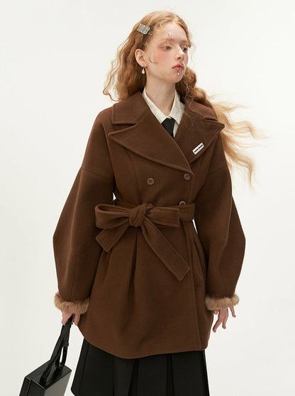 Long Sleeve Tweed Coat