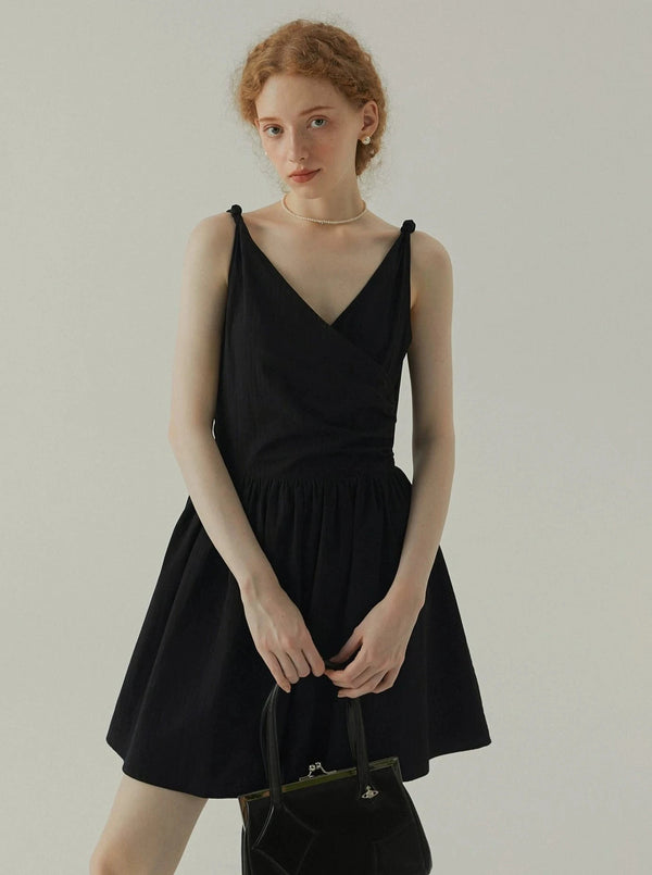 Vintage Elegant V-Neck Dress