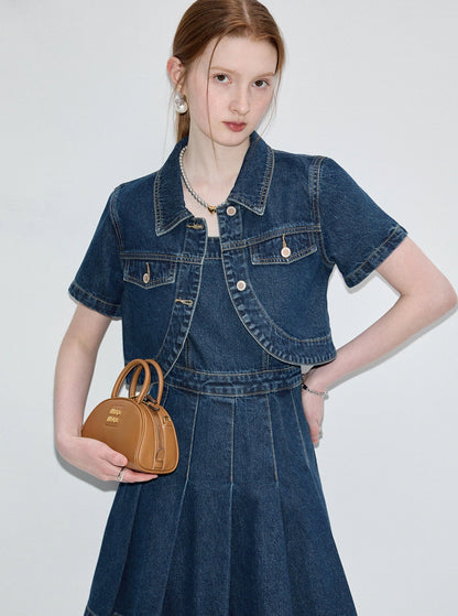 Denim Shirt and Sundress Set-Up