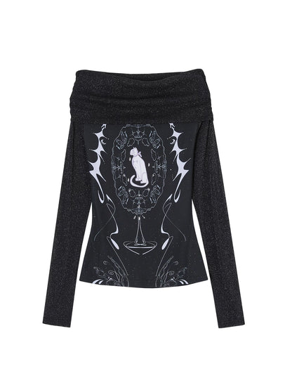 Hand-Painted Star-Wishing Blouse