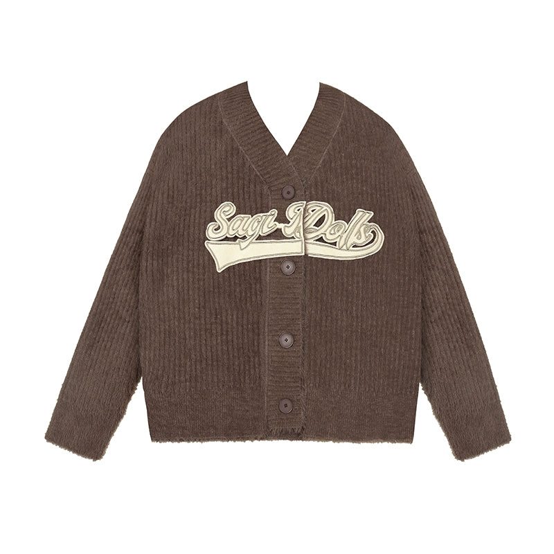 Cardigan Brown Loose Sweater Jacket