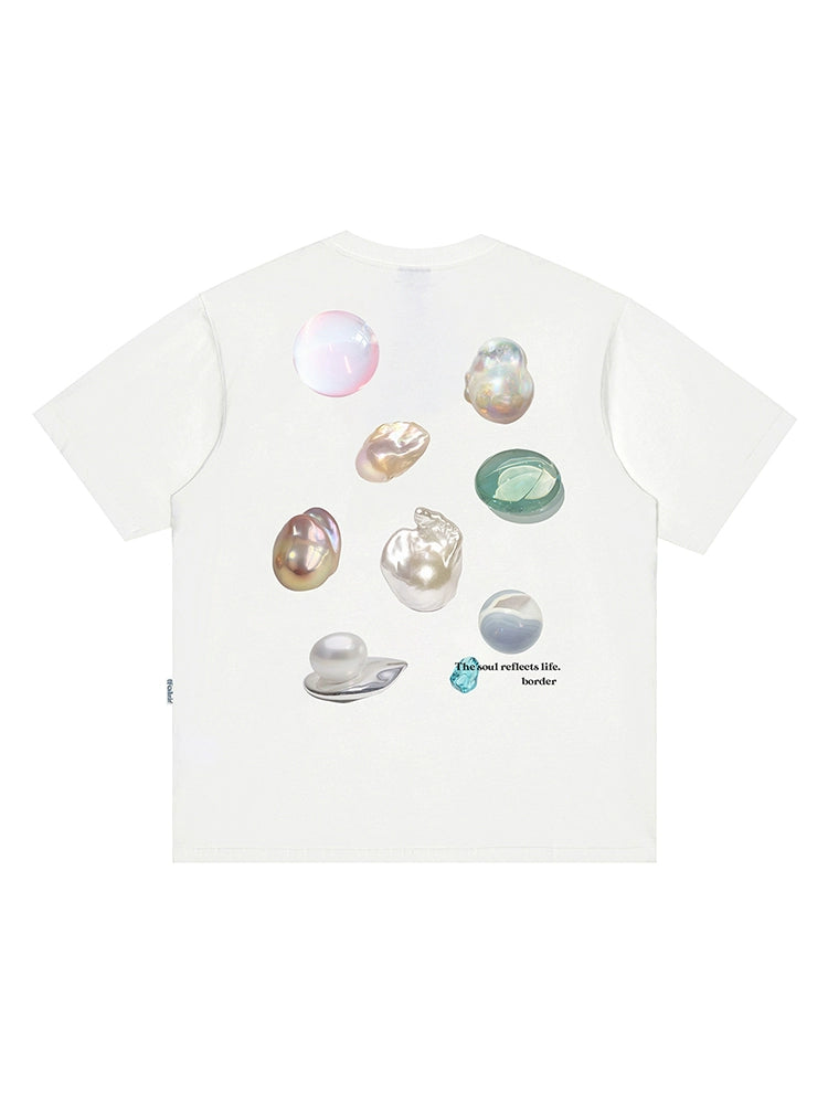 Pearl Print Short Sleeve T-Shirt