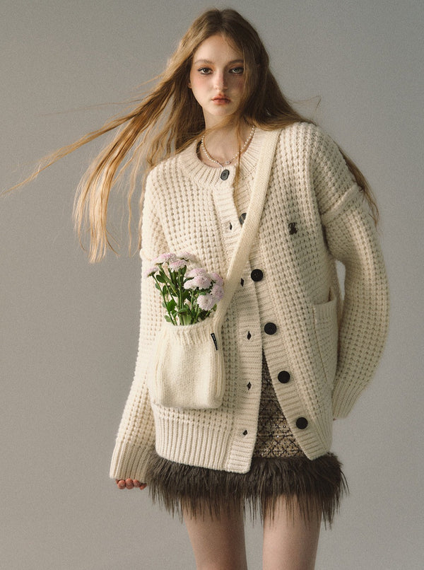 Loose Knitted Cardigan Jacket